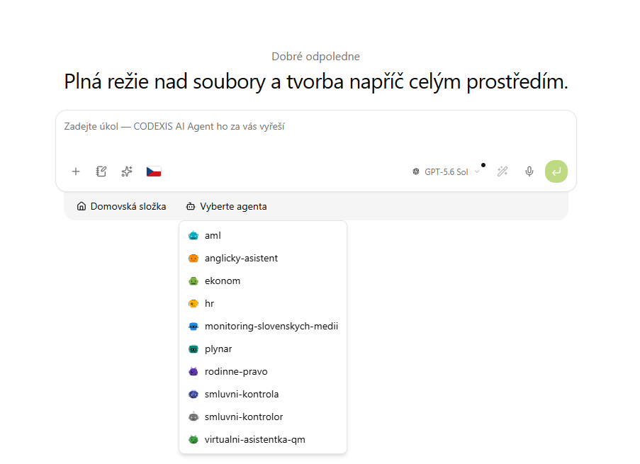 Výběr agenta