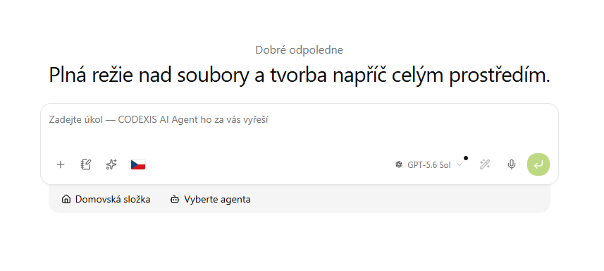 Obrazovka nové konverzace