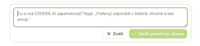 Nový paměťový záznam